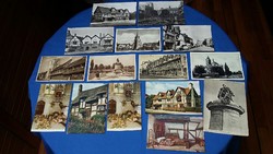 15 db képeslap Stratford - Upon - Avon -ból (Anglia) Shakespeare szülővárosából (1956-61.)
