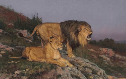 Vastagh géza - lions - reprint
