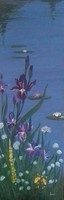 Irises on the lake shore 1. Painting - landscape