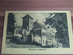 Régi képeslap, Üdvözlet Szigligetről, fotó: Czeizing, 1957