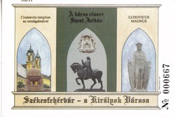 Magyarország Székesfehérvár emléklap 2001