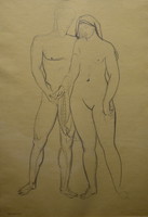 Figures of Joseph of Hope (1887 - 1977) - Adam and Eve?