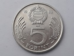 Magyarország 5 Forint 1983 érme - Magyar fém ötforintos, 5 Ft 1983 pénzérme