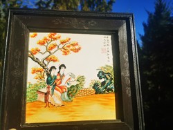 Old Chinese porcelain picture,