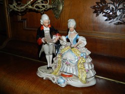 Old German crowned sealed baroque pair - rare