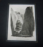 Die Meteoren um 1830 / Klöster in D. Sűdtürkei metszet 1830