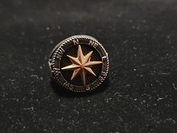 Compass sailor silver / titanium men's ring size 10!