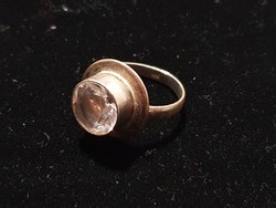 Kunzit stone antique silver ring size 7!