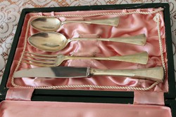 Silver baptism set in box English style