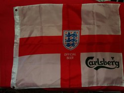 Retro Angol válogatott /Carlsberg sör szurkolói foci futball zászló 90 x 69 cm a képek szerint