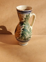 Folk pottery, goblet, 19 cm high.