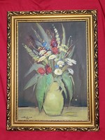 Imre Ambrus flower still life painting