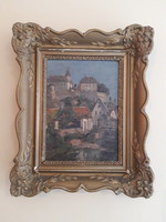 Painting by Miklós Mórotz