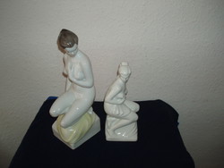 2-Db-oláh sándor + ester-raven-house-spring wind-nude-woman-hand-painted- in the condition!