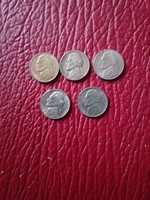 1946-1994 5 cent USA