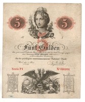 5 gulden 1859 Eredeti tartás Ritka
