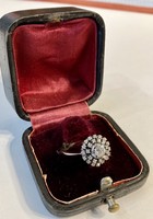 Gyémántos Fehérarany Gyűrű