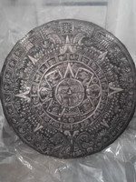 Maja inka aztec naptár calendar vörös réz Cooper 45cm/18" kézi domborított kép picture .