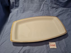 Plain platter with a golden edge