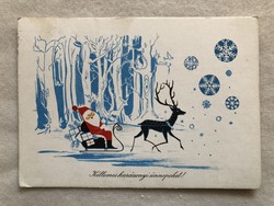 Old Christmas postcard, illustrated postcard - no. Drawing by Éva Horváth