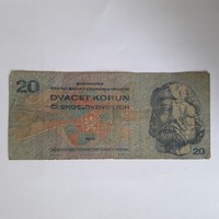 Csehszlovák 20 korona 1970