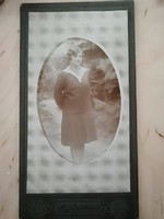 Régi antik női fotó Lesnyák Bódog szignóval 1800-as évek vége