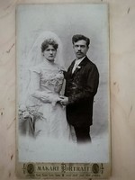 Antik esküvői fotó az 1800 as évek vége