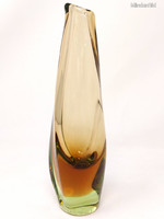 Mstisov moser karlovarske sklo sommerso crystal glass vase 22cm
