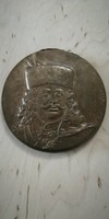 RITKA! Pataky Béla Rákóczi bronz plaket ,szignózott , Rákóczi MGTSZ Rákóczifalva