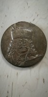 RITKA! Pataky Béla Rákóczi bronz plakett ,szignózott , Rákóczi MGTSZ Rákóczifalva