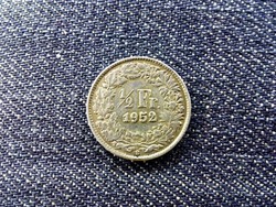 Svájc .835 ezüst 1/2 Frank 1952 B (id13963)
