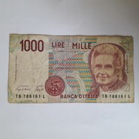 Olasz 1000 líra 1990