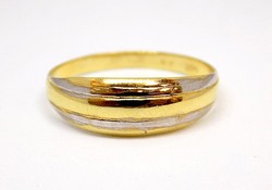 Yellow and white gold ring without stones (zal-au78257)