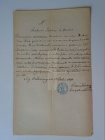 Za391.5 Old document Jászberény - Rácz mihály - 1870 petrus wolf
