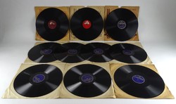 1H525 Antik gramofon lemez csomag His Masters Voice - Columbia 10 darab