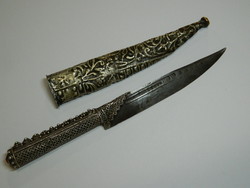 Ezüst török Ottoman tőr / kés