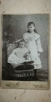 Antik gyermekek fotó 1800-as évek vége