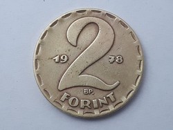 Magyarország 2 Forint 1978 érme - Magyar 2 Ft 1978, bélás fém kétforintos pénzérme