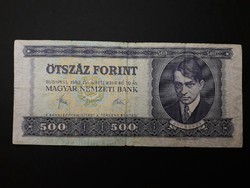 500 HUF 1980 paper money - Hungarian 500 ft 1980 paper purple five hundred banknote
