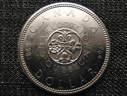 Kanada 100 éves a Konföderációs konferencia .800 ezüst 1 Dollár 1964 (id41444)
