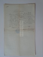 Za393.12 Old document budapest 1876 - signed by géza hindy - difficult july - by michael schwendtner
