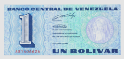 Venezuela 1 bolivar 1989 UNC