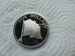 Bahama ezüst 5 dollár 1976 PP 42.67 gramm 925 ös ezüst