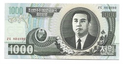 1000 won 2006 Észak Korea UNC