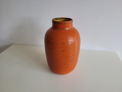 Large old retro ceramic vase mid century floor vase