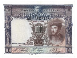 1000 peseta 1925 Spanyolország Gyönyörű!