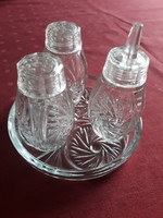 Üveg sószóró / fűszertartó készlet 4 darabból álló