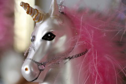 Handmade unicorn Christmas tree decoration