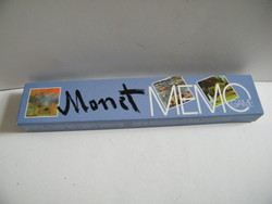 Monet memo is a board game with a picturesque memory card (36 pieces)