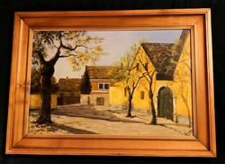 FK/176 - Lantos György festőművész – Őszi fák című festménye